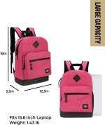 Dickies Signature Backpack for School Classic Logo Water Resistant Casual Daypack for Travel Fits 15.6 Inch Notebook - Image 2